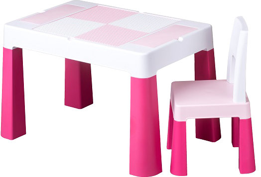 Детский столик и стульчик Tega Multifun pink