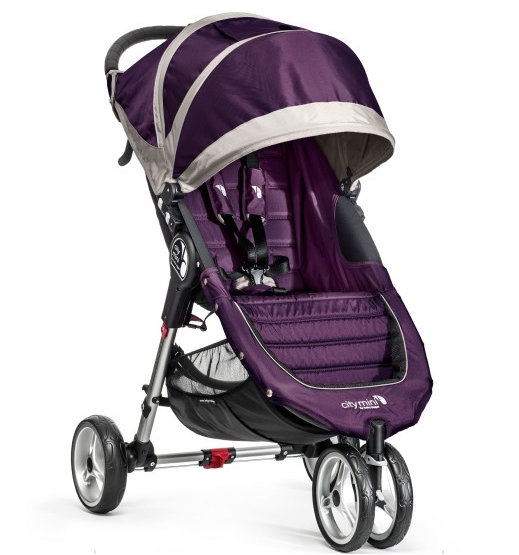 Коляска City Mini Purple-Gray