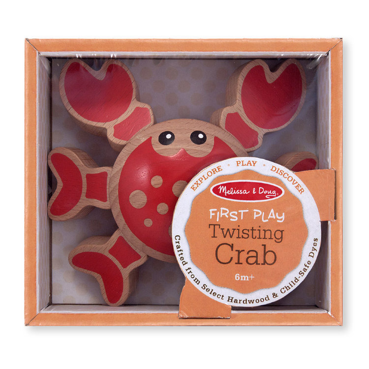 Melissa and Doug Деревянная игрушка Спрячь лапки крабика MD4038