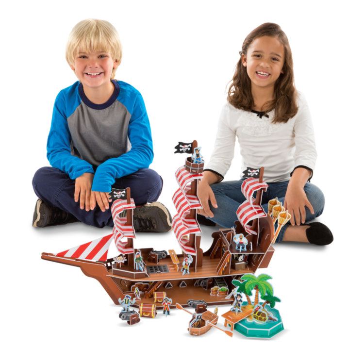 3D пазлы Пиратский корабль MD9045 Melissa and Doug