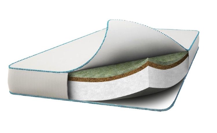 Матрас Veres Hollowfiber LUX 120х60х10 см
