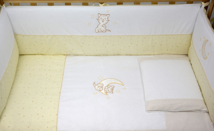 Комплект постельного белья Верес Little Cat 6 единиц беж 