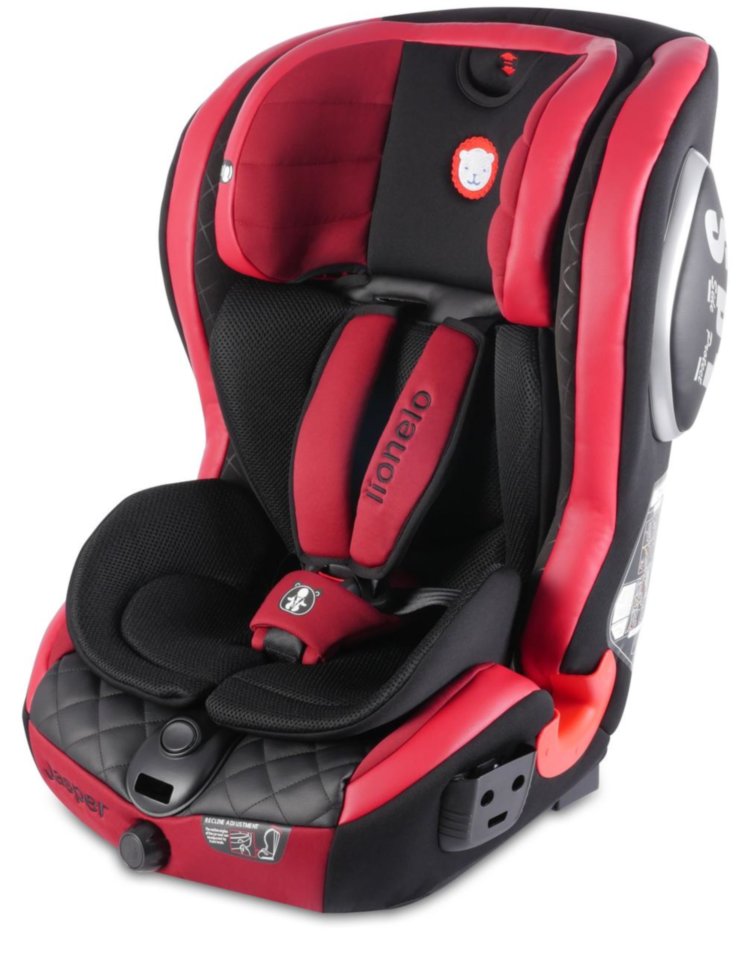 Автокресло Jasper leather red  Lionelo