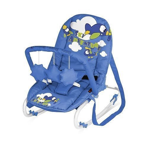 Шезлонг Bertoni TOP RELAX с игрушкой blue sky adventure