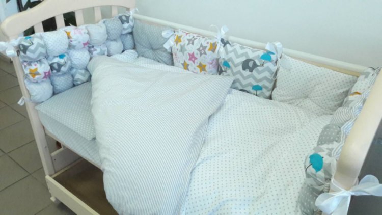 Комплект постельный сменный Joy 3 единицы серый Lux baby 482126