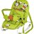 Шезлонг Bertoni TOP RELAX с игрушкой green orange puppies