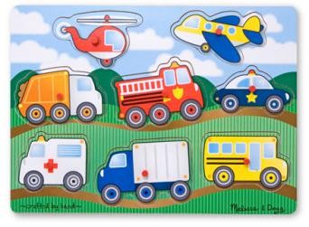 Melissa & Doug - Рамка-вкладыш Угадай машинку, MD1874