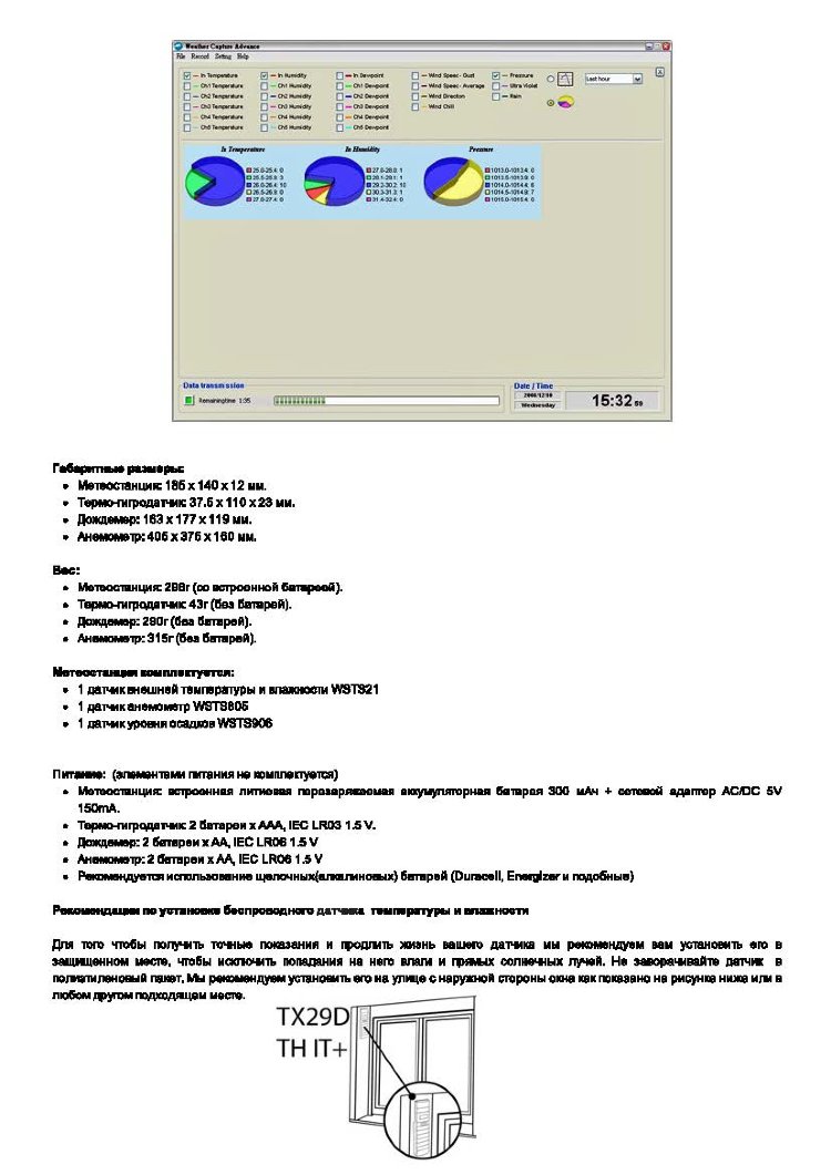 La Crosse Метеостанция WS1640-WHITE, 921343