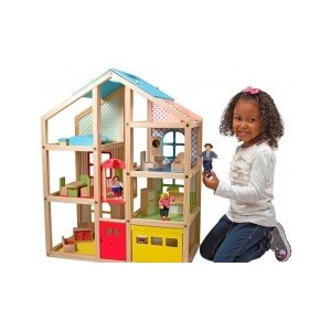 Melissa and Doug Кукольный домик с подъёмником и мебелью MD2462