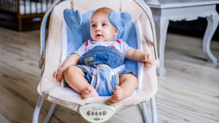 Шезлонг ZOE blue Lionelo