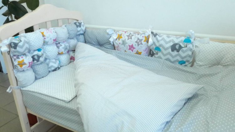 Комплект Joy комбинированный 6 единиц серый Lux baby 482130