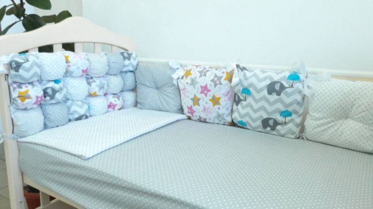 Комплект Joy комбинированный 6 единиц серый Lux baby 482130