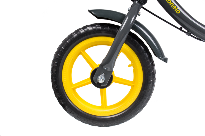 Беговел Dan Plus yellow с ручным тормозом Lionelo