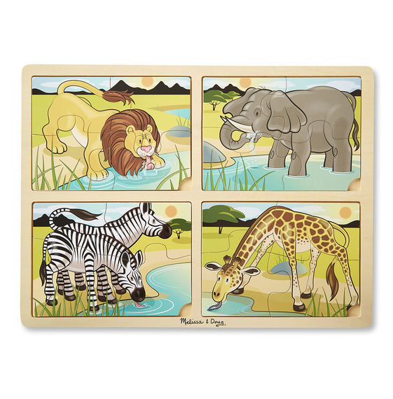 Пазлы 4 в 1 Сафари MD9366 Melissa and Doug