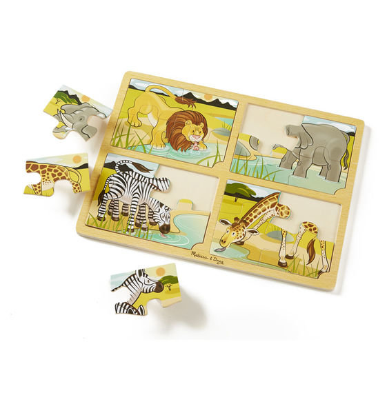 Пазлы 4 в 1 Сафари MD9366 Melissa and Doug