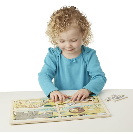 Пазлы 4 в 1 Сафари MD9366 Melissa and Doug