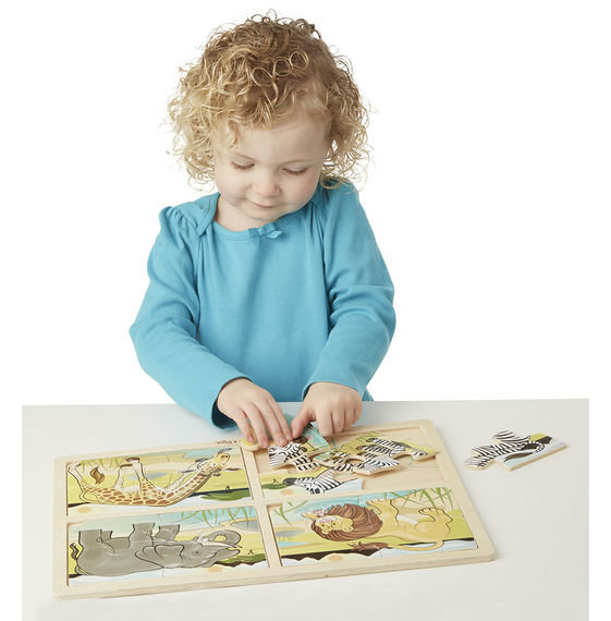 Пазлы 4 в 1 Сафари MD9366 Melissa and Doug