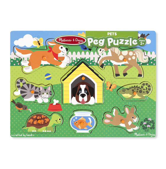 Рамка-вкладыш Домашние животные 8 элементов MD19053 Melissa and Doug