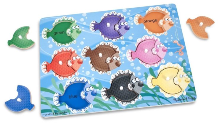 Рамка-вкладыш Рыбки 9 элементов MD19058 Melissa and Doug