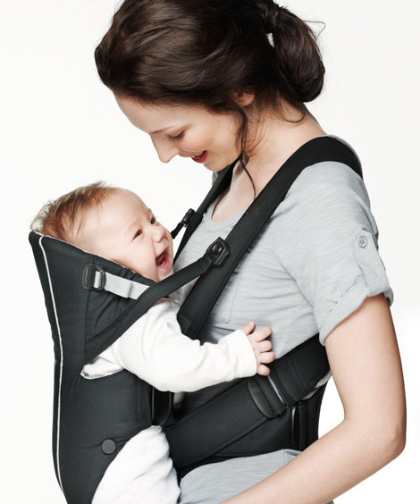 Рюкзак-кенгуру BabyBjorn Active, Black-silver