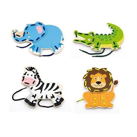 Шнуровка Дикие животные Viga Toys