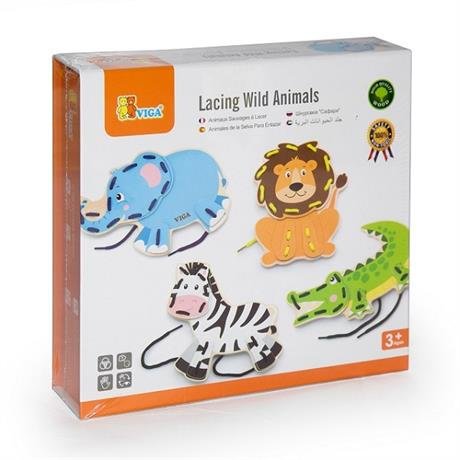 Шнуровка Дикие животные Viga Toys