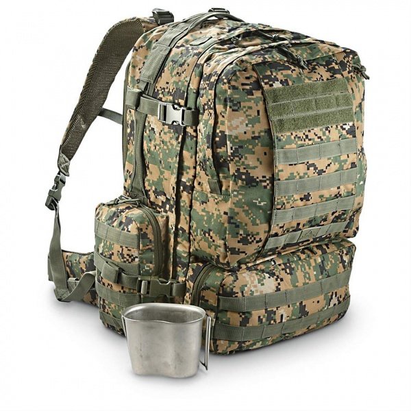 Рюкзак тактический Diplomat 52 woodland digital Red Rock