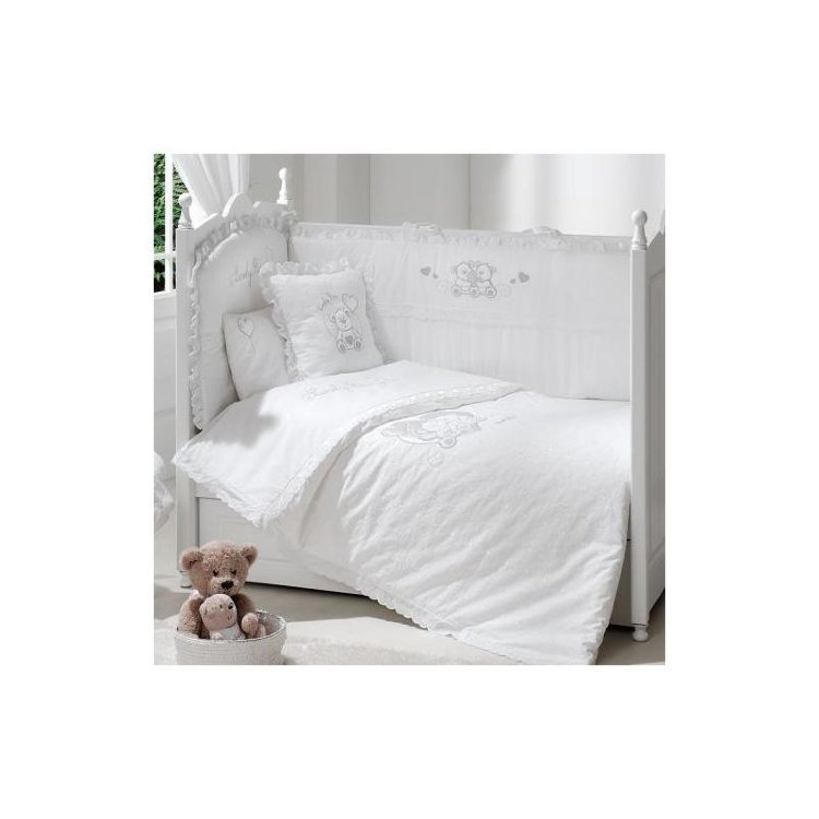 Комплект постельного белья Funnababy Lovely Bear white 7 единиц