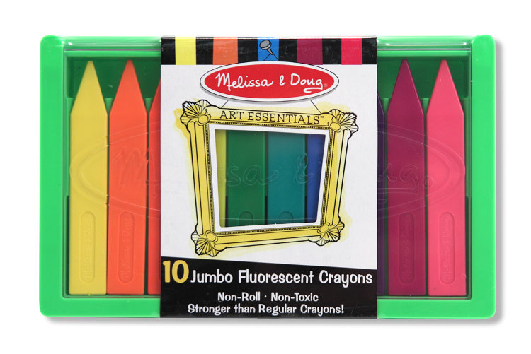 Melissa and Doug Мелки полимерные флуоресцентные 10 цветов MD4153