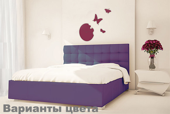 Кровать Теннесси 180х200 сиреневая