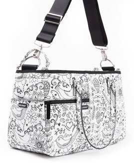 Сумка Melotote love black and white Melobaby