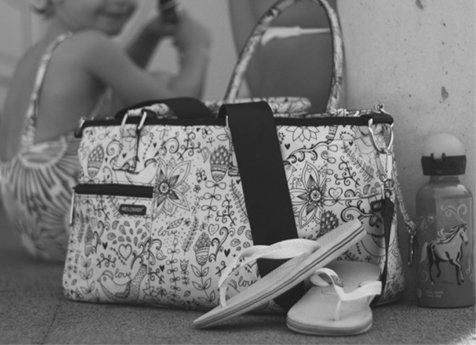 Сумка Melotote love black and white Melobaby