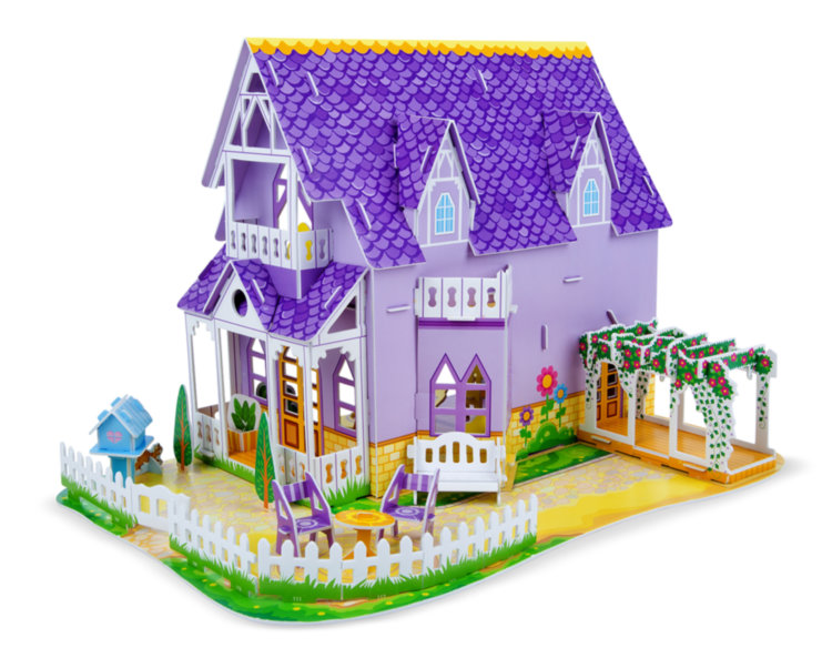 3D пазлы Фиолетовый домик MD9461 Melissa and Doug