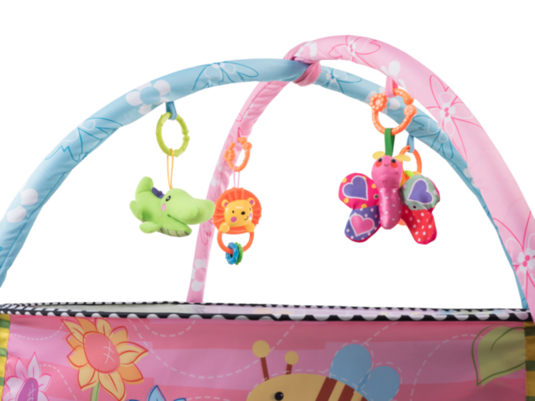 Развивающий коврик Carla pink Lionelo