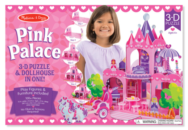 3D пазлы Розовый домик MD9462 Melissa and Doug