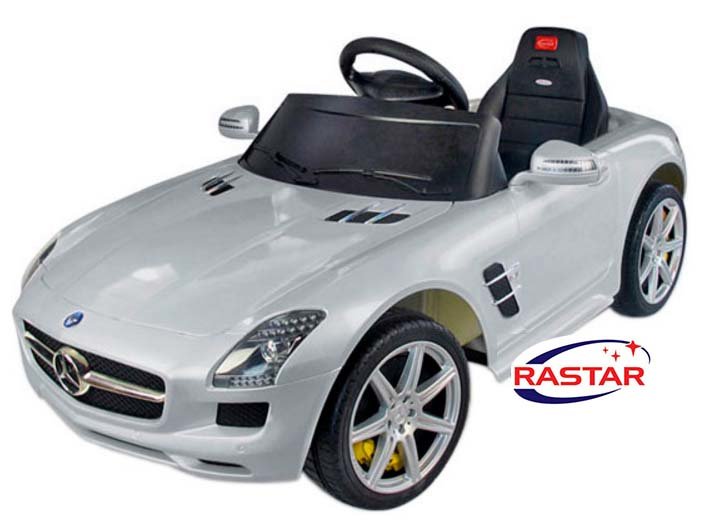 Электромобиль Mercedes-Benz SLS-AMG серебристый Rastar 81600