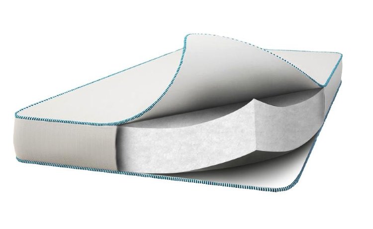 Матрас Veres Hollowfiber 125х65, 10 cм