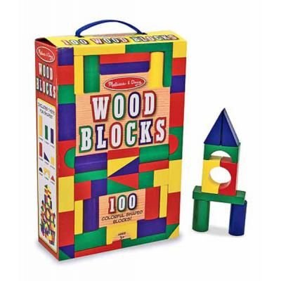 Melissa and Doug 100 деревянных кубиков MD481