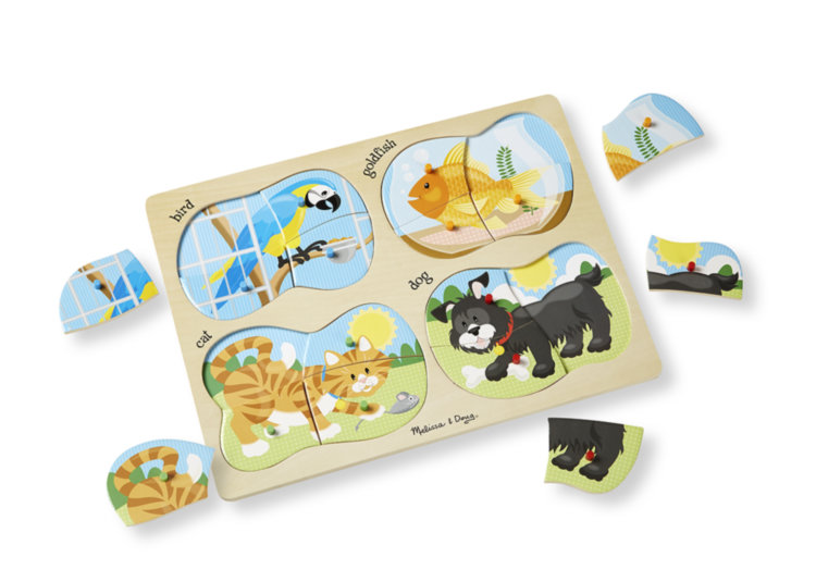 Пазлы деревянные 4 в 1 Домашние животные MD9861 Melissa and Doug