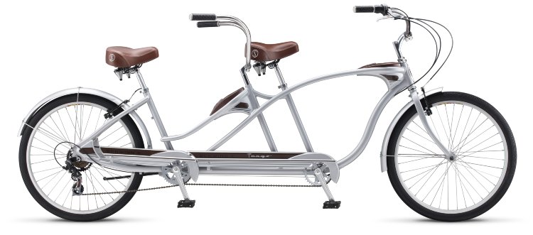 Велосипед 26" Schwinn TANGO TANDEM, silver