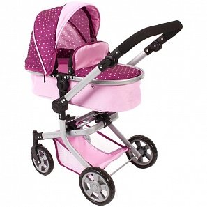 Коляска для кукол 2 в 1 Mika Dots Brombeere Bayer Chic 2000