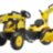 Трактор на педалях с прицепом двумя ковшами 2076N Komatsu желтый Falk