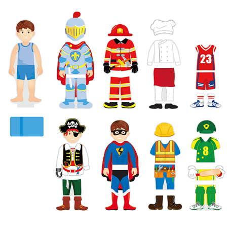 Набор магнитов Гардероб мальчика Viga Toys