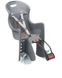 Велокресло Polisport Boodie For frame серое с серебряным 8630400003