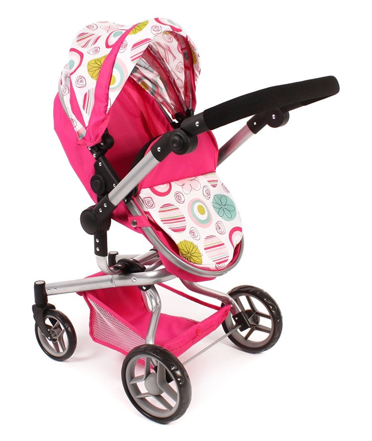 Коляска для кукол 2 в 1 Yolo Blanco-rosa от Bayer Chic 2000