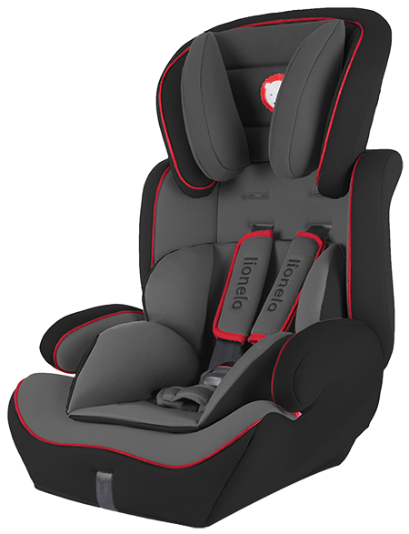 Автокресло Levi Plus black/red Lionelo