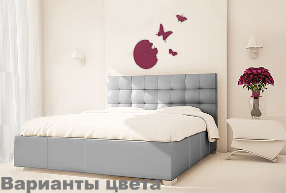 Кровать Теннесси 140х200 серая