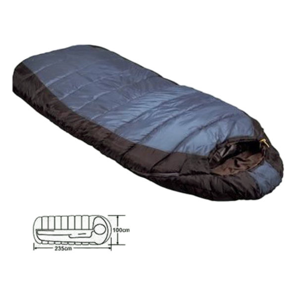 Спальный мешок Tundra Jumbo / -10°C steel blue right Caribee