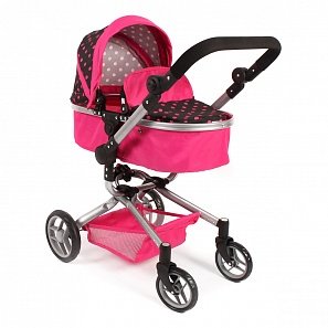 Коляска для кукол 2 в 1 Yolo Pink-Schwarz от Bayer Chic 2000