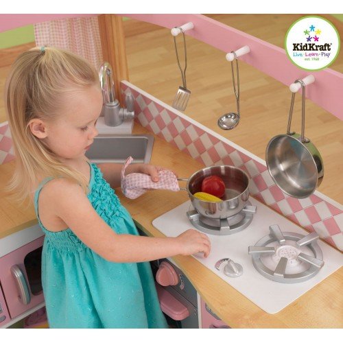 Игровой набор металлической посуды с аксессуарами 63186 KidKraft